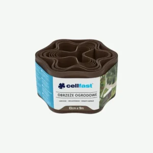 Obrzeże ogrodowe 10 cm x 9 m brązowe - Cellfast