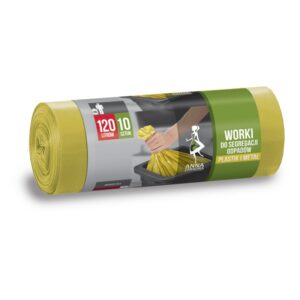 Worki do segregacji odpadów plastik i metal 120 l 10 szt. Anna Zaradna