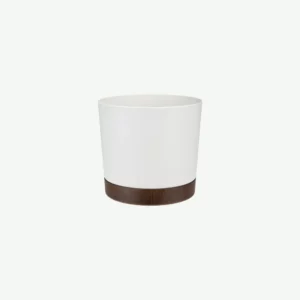 Doniczka Hoover z podstawką 16 cm biały Verdenia