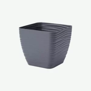 Doniczka Sahara Petit kwadrat 17x17 cm antracyt