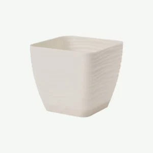 Doniczka Sahara Petit kwadrat 17x17 cm biały