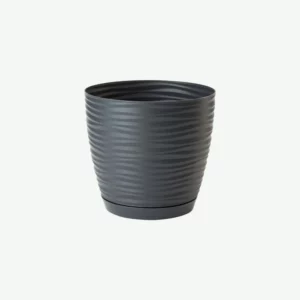 Doniczka Sahara Petit okrągła 15 cm antracyt