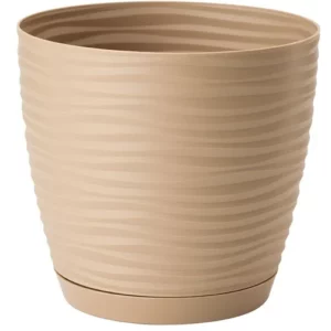 Doniczka Sahara Petit okrągła 19 cm cafe latte